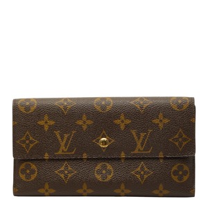 ルイ ヴィトン モノグラム ポルトフォイユ インターナショナル 長財布 M61217 ブラウン PVC レザー レディース LOUIS VUITTON 【中古】