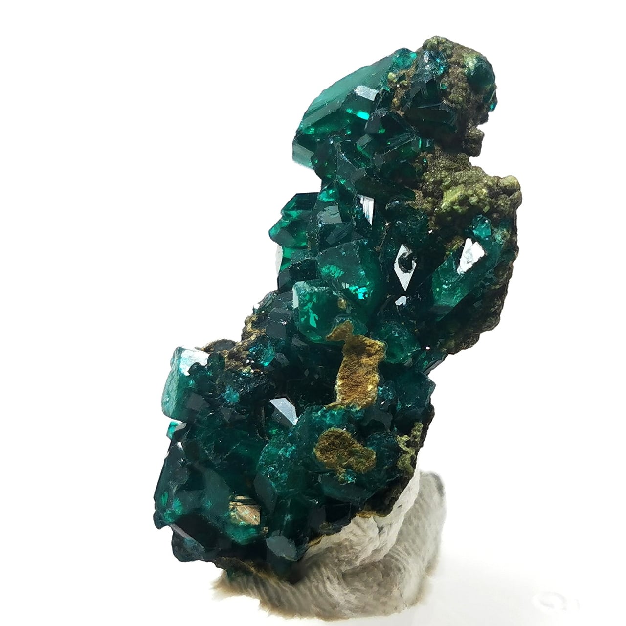 Dioptase Crystal on Matrix -ダイオプテーズ- コンゴ産 DI015 | Atom