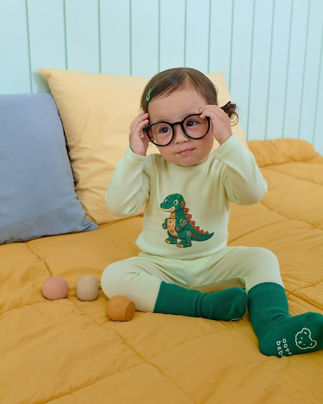 【取寄】oottbebe｜robot dinosaur loungewear｜ロボット恐竜ルームウェア｜XS-XL｜kids｜26 autumn