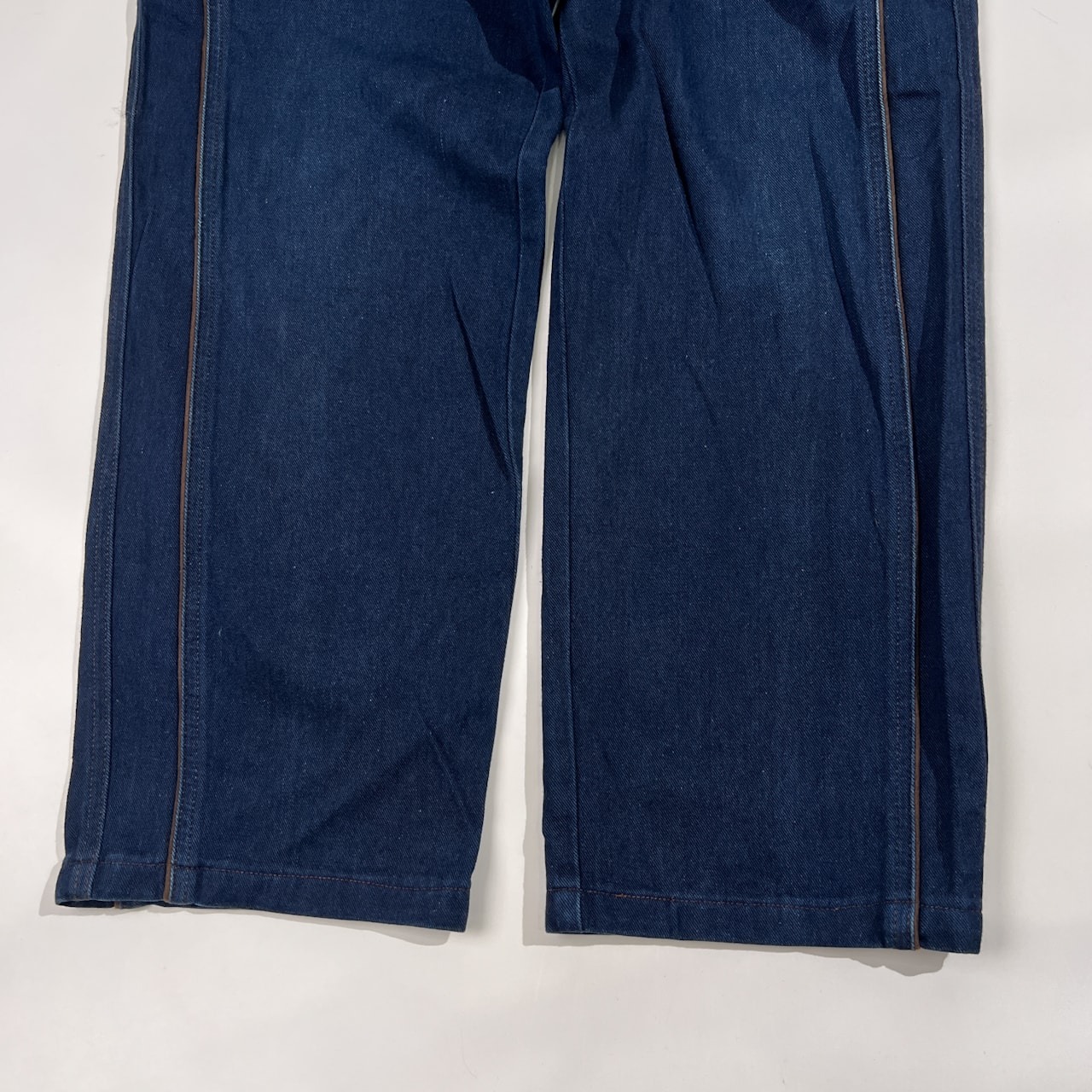 LANCEL ランセル バックデザイン デニム パンツ ジーンズ サイズ W32 /インディゴ/日本製/バックストラップ