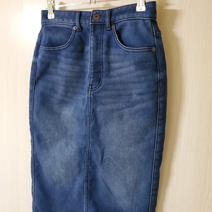 【USED】デニムスカート　ひざ丈　美品