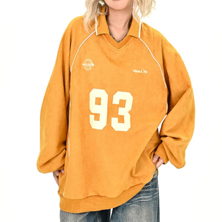 ナンバリング ライン入り スウェット ◆3col L00348