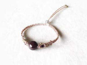 スターガーネット macramé bracelet