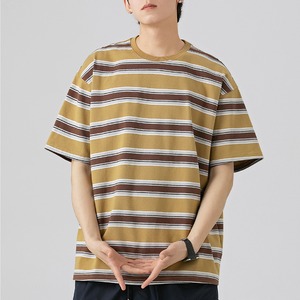 ★ROUND NECK STRIPE T-SHIRT　　　A0655