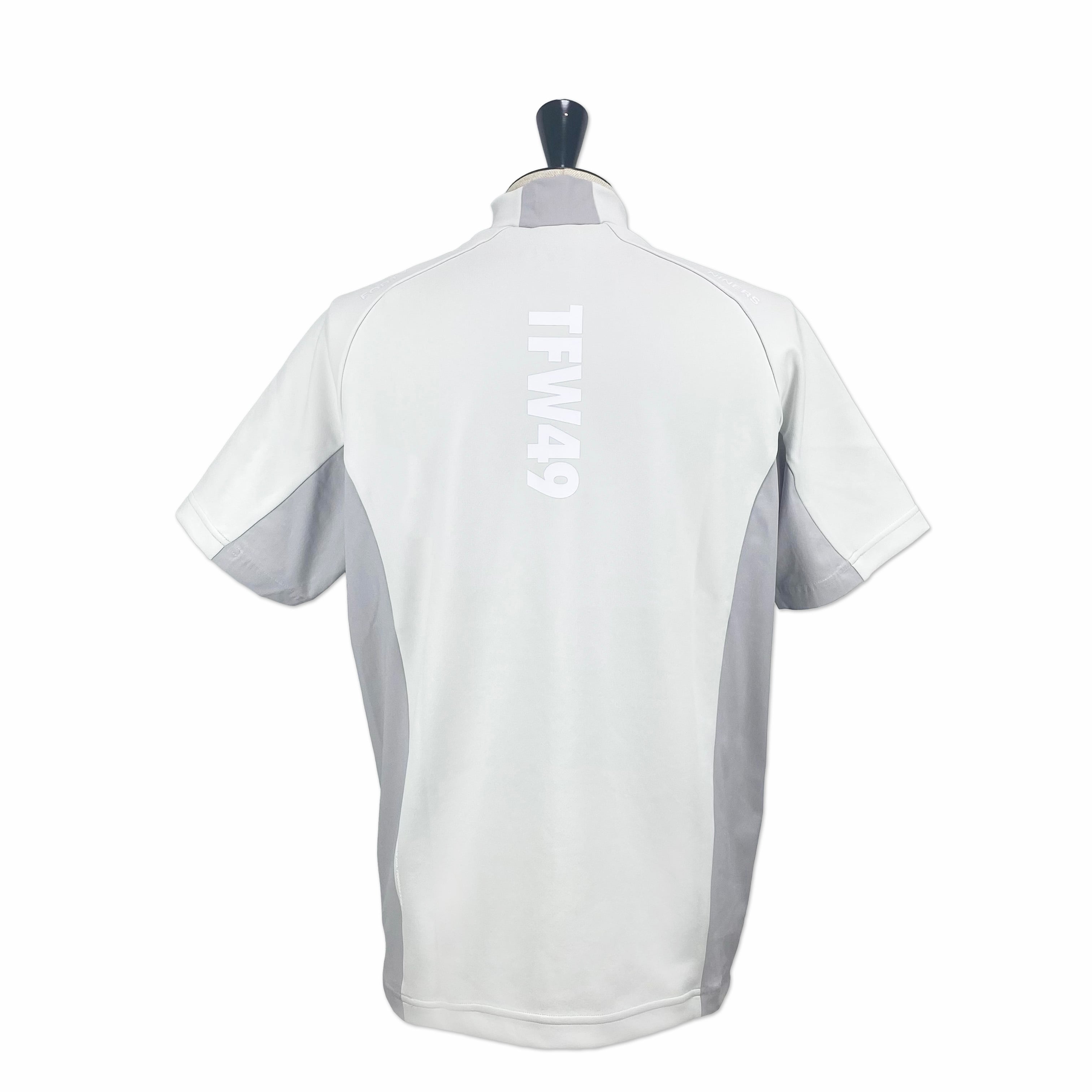 TFW49】《MEN'S》 SIDE PANEL SHORT SLEEVE MOCKNECK (L.GREY) | Sandy