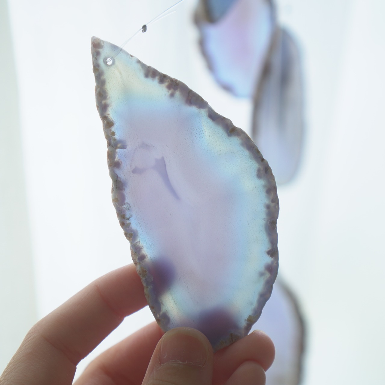 Daybreak Blue - アゲートヒーリングチャイム / Agate Sun Catcher Wind Chime 030