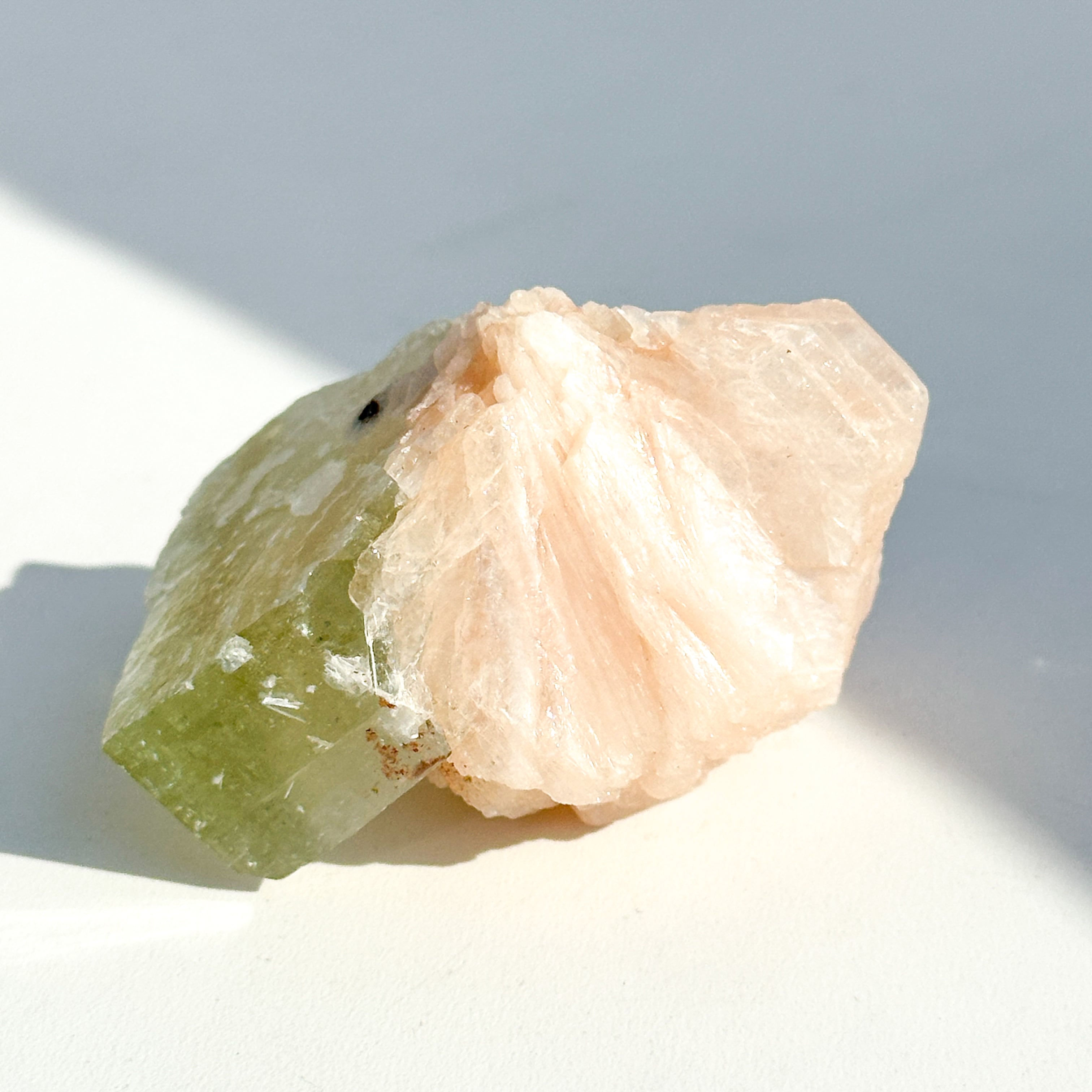 グリーンアポフィライト＆スティルバイト 13◇ Green Apophyllite