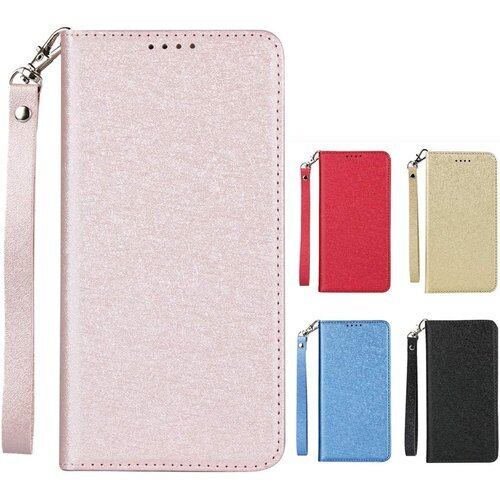 Elick AQUOS sense8 ケース 手帳型 薄型 高級PUレザー AQUOS sense8 SH-54D SHG11 ケース 手帳型 AQUOS sense8 SH-54D ケース マグネット式 ベルトなし ストラップ付き カード収納 アクオス センス8 ケース カバー ローズゴールド 2731