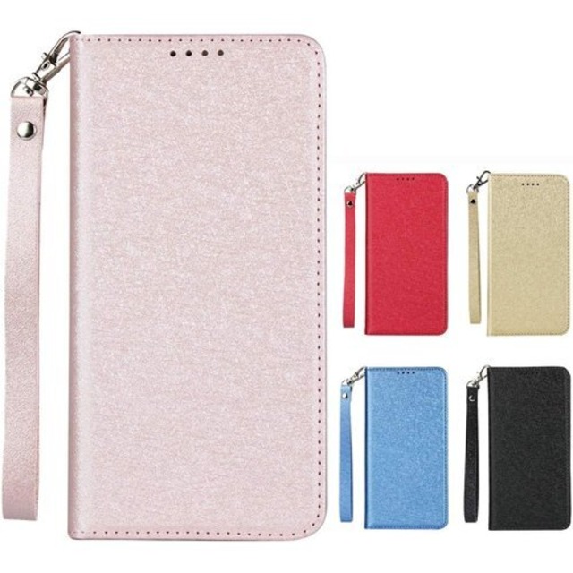 Elick AQUOS sense8 ケース 手帳型 薄型 高級PUレザー AQUOS sense8 SH-54D SHG11 ケース 手帳型 AQUOS sense8 SH-54D ケース マグネット式 ベルトなし ストラップ付き カード収納 アクオス センス8 ケース カバー ローズゴールド 2731