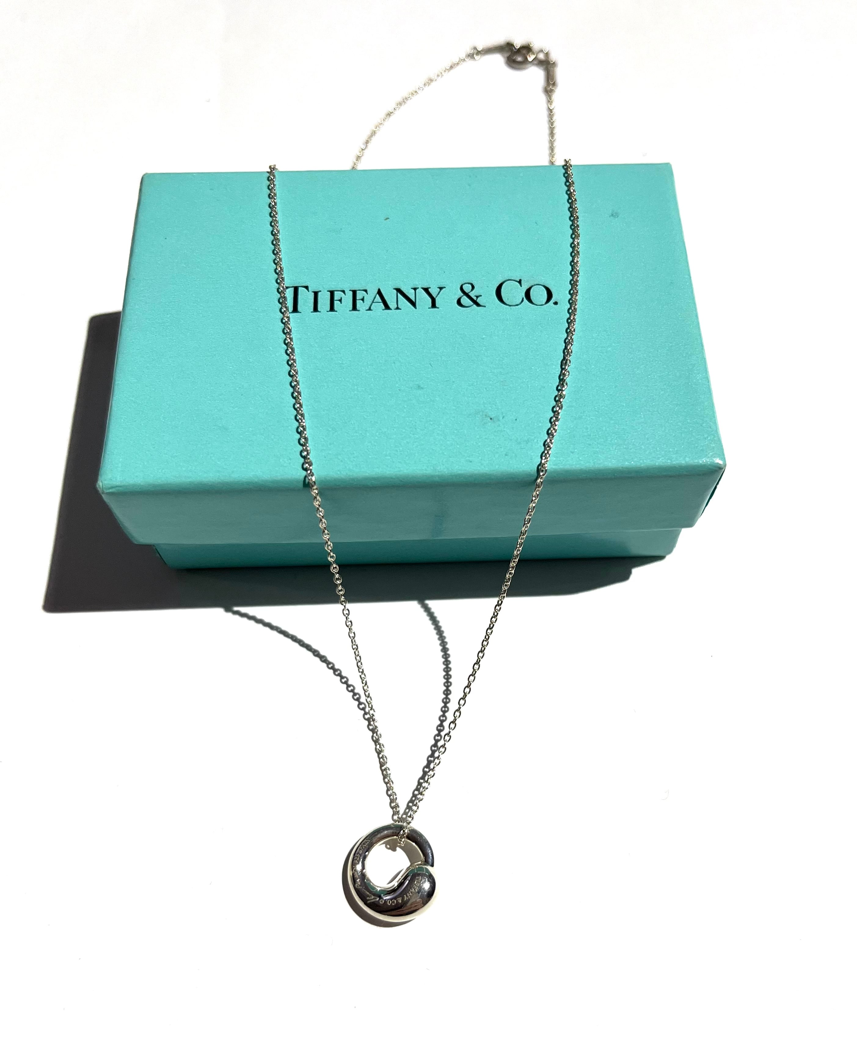 0456Tiffany&co ティファニーエターナルサークル モチーフネックレス