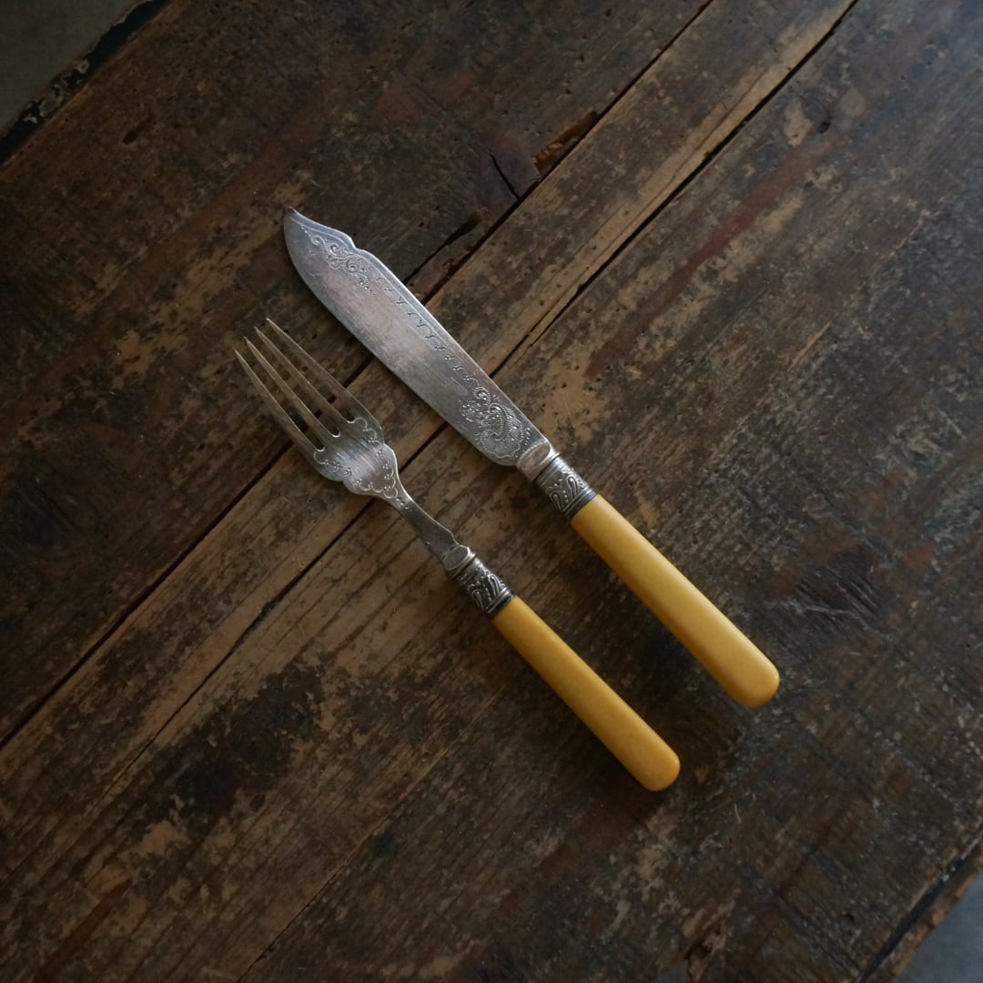 古いイギリスのフォーク&ナイフ | Konishi Koffee web shop