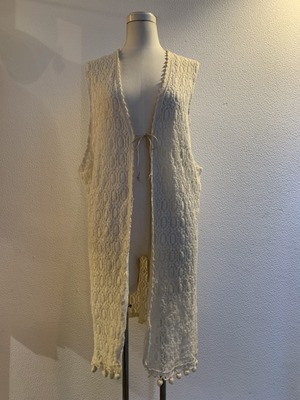 1970～80's Crochet Long Vest
