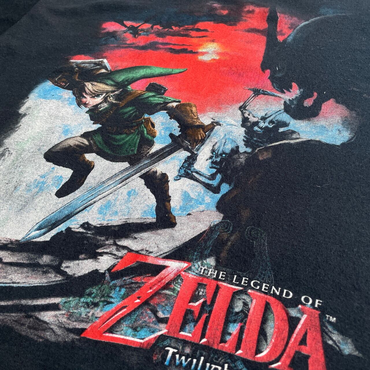 00年代 ゼルダの伝説 トワイライトプリンセス キャラクター プリント T