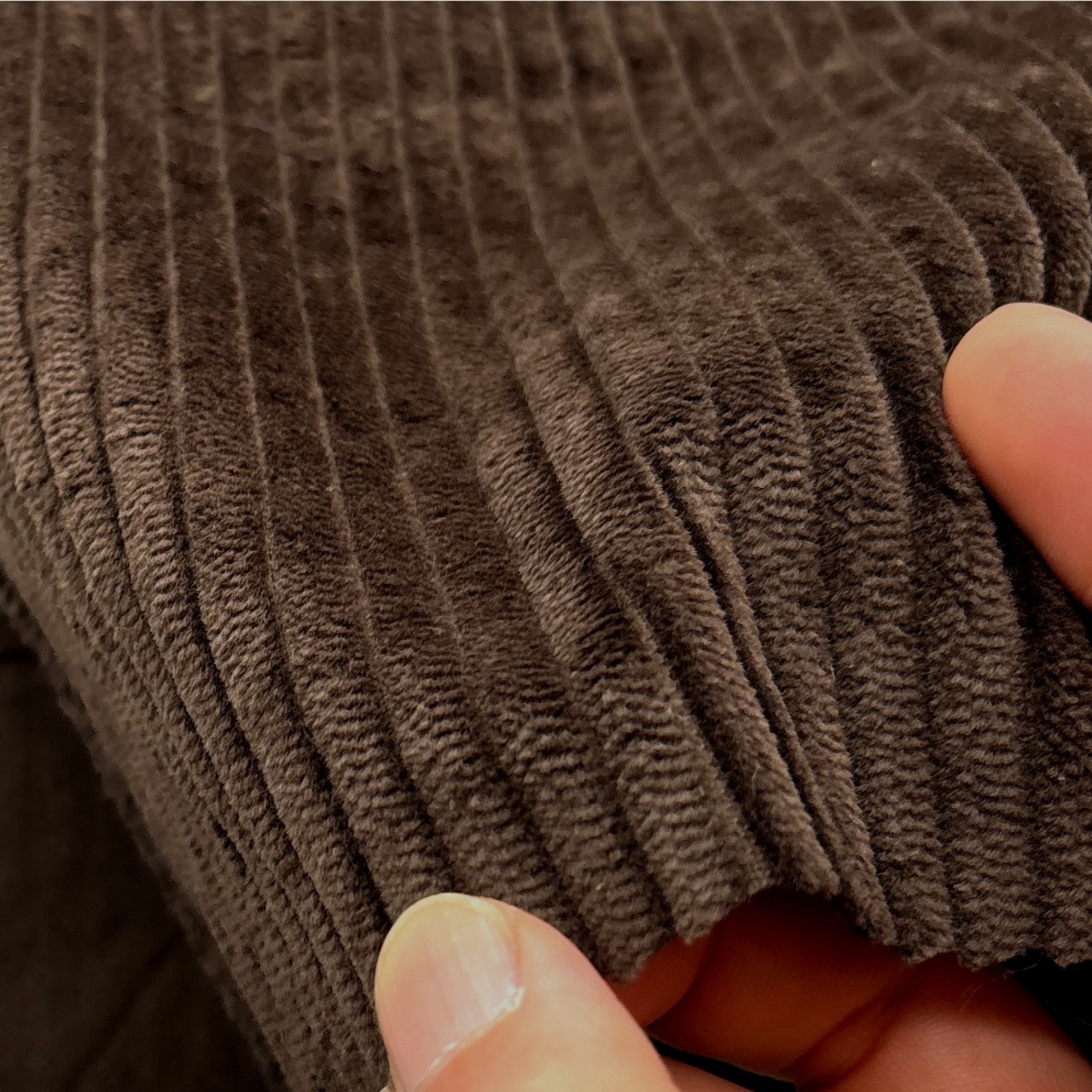 ★NY025◆1.8m◆綿100%太畝コーデュロイ生地◆こげ茶