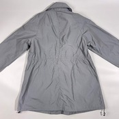 CROCODILE クロコダイル チェック ハーフコート M/ネイビー×ホワイト系 レディース