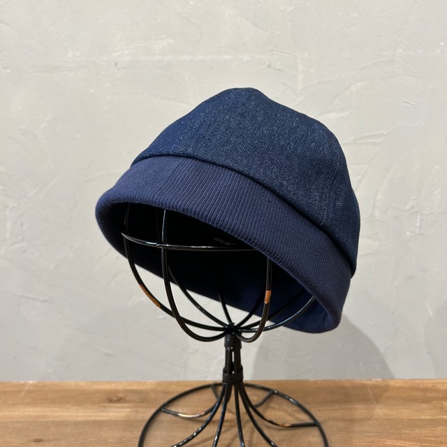DENIM & RIB ROLL CAP