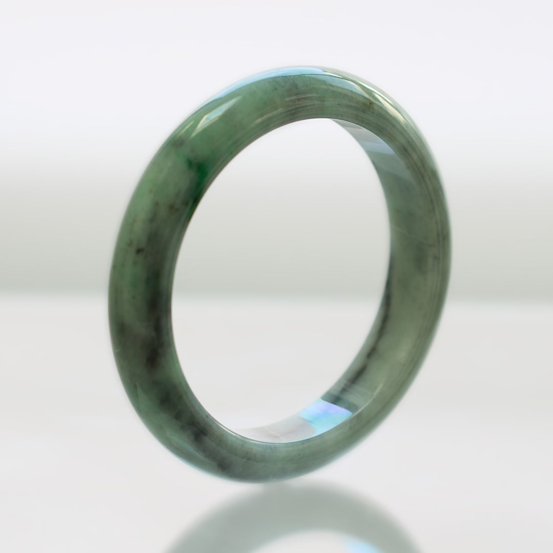 内径 約56.5mm】 komaru 翡翠バングル A貨翡翠 jd_bg1551 | 【MeiNu