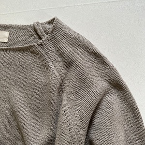 silk lily raglan pullover シルクリリー　ラグランプルオーバー　evam eva