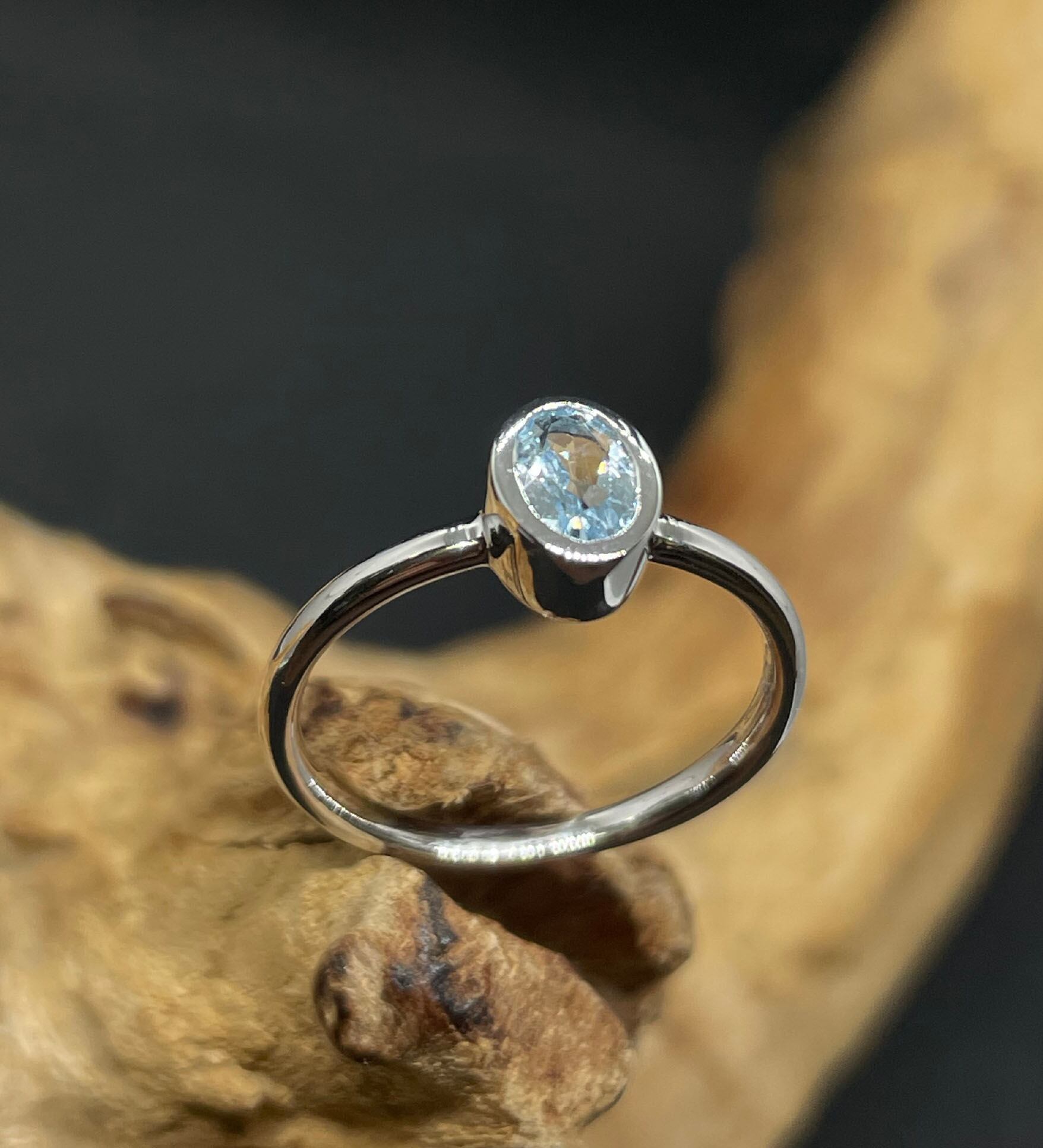 アクアマリン　シルバーリング　ジャイプール製 アクアマリン シルバーリング ジャイプール製 アクアマリン インド製