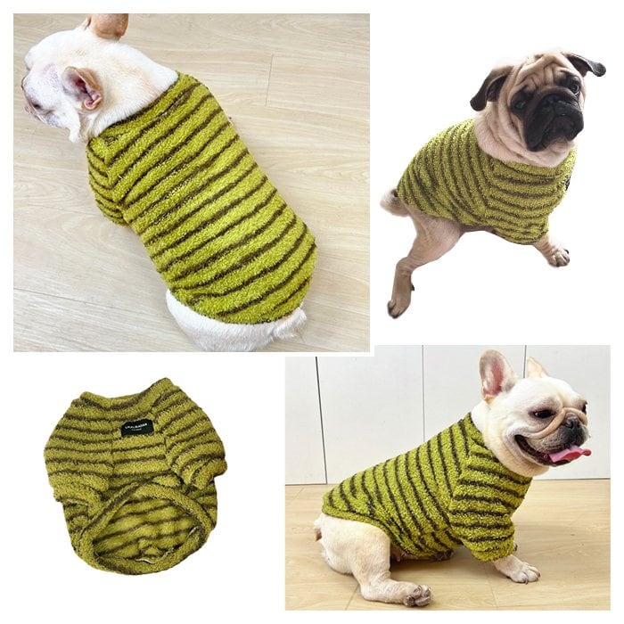 新作 犬服 フレンチブルドッグ モコモコ ボア トップス 秋冬 Tシャツ