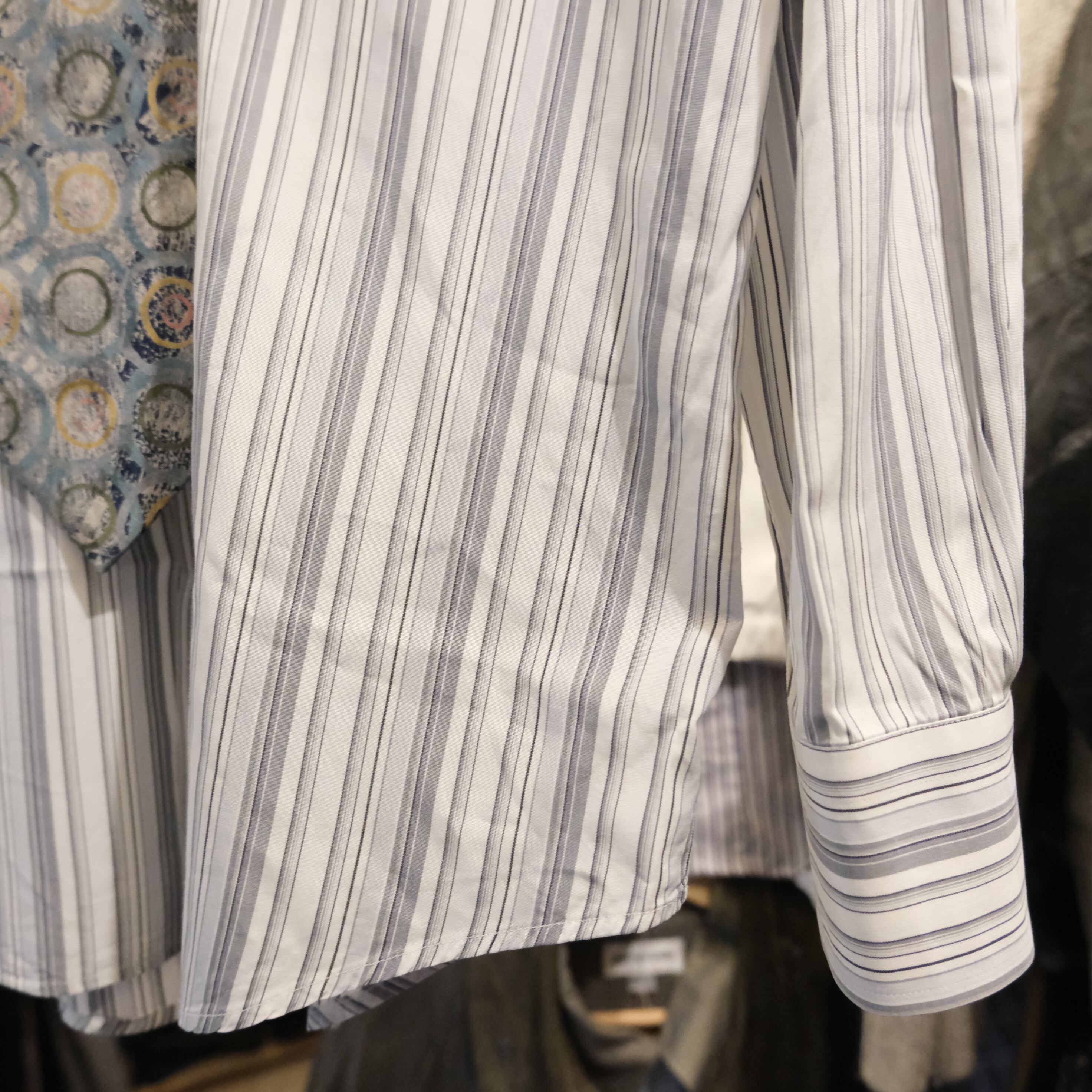 HERMES MADE IN FRANCE STRIPE SHIRT エルメス フランス製 ストライプ