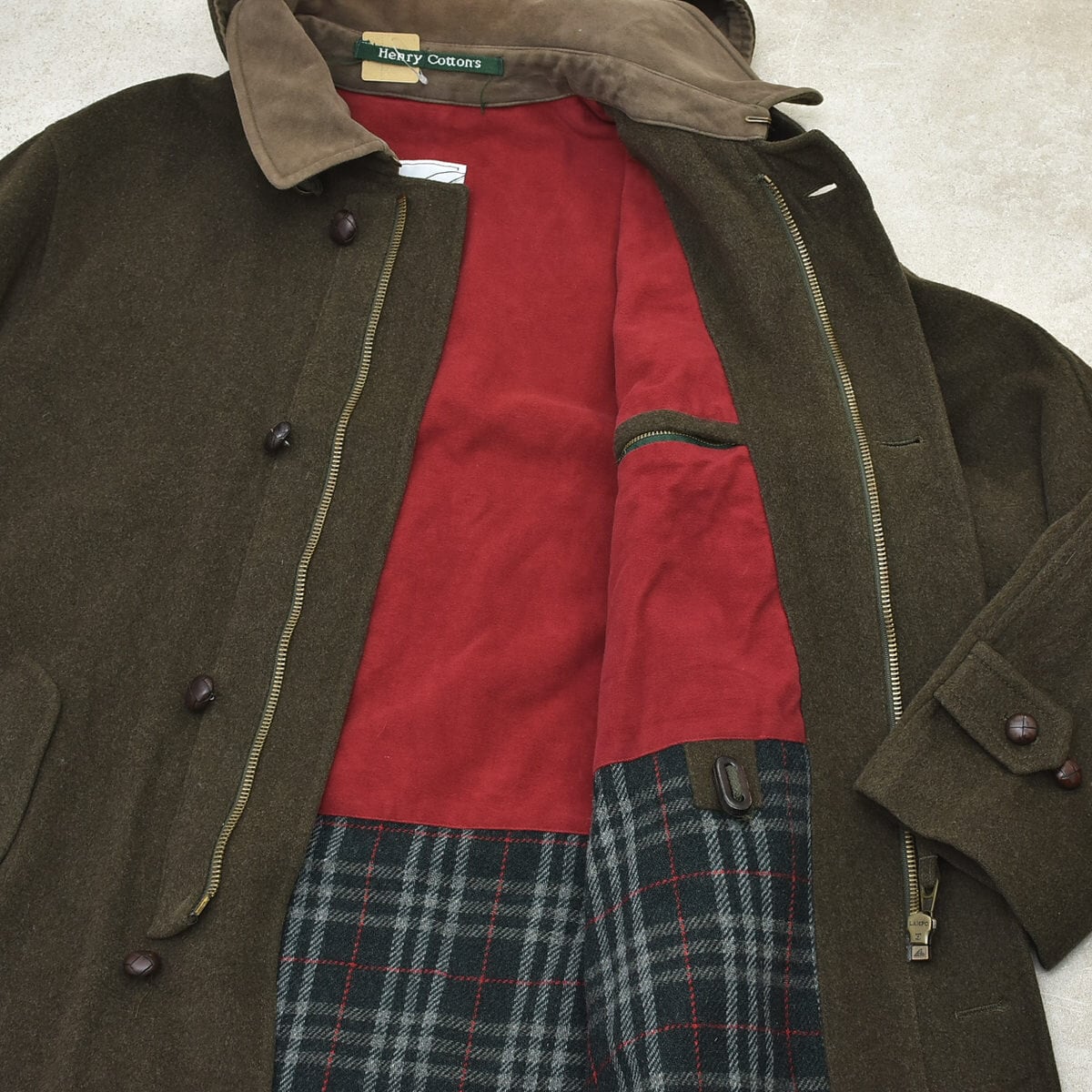 Made in ITALY Henry Cotton's long coat | 古着屋 grin days memory