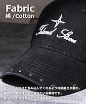 ◆スタッズ使い カーブキャップ◆ch-25115