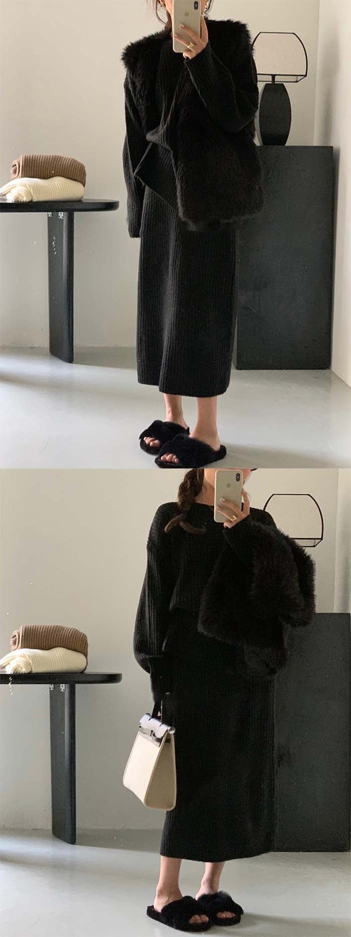 ニットセット セットアップ レディース 大人 ニット上下セット