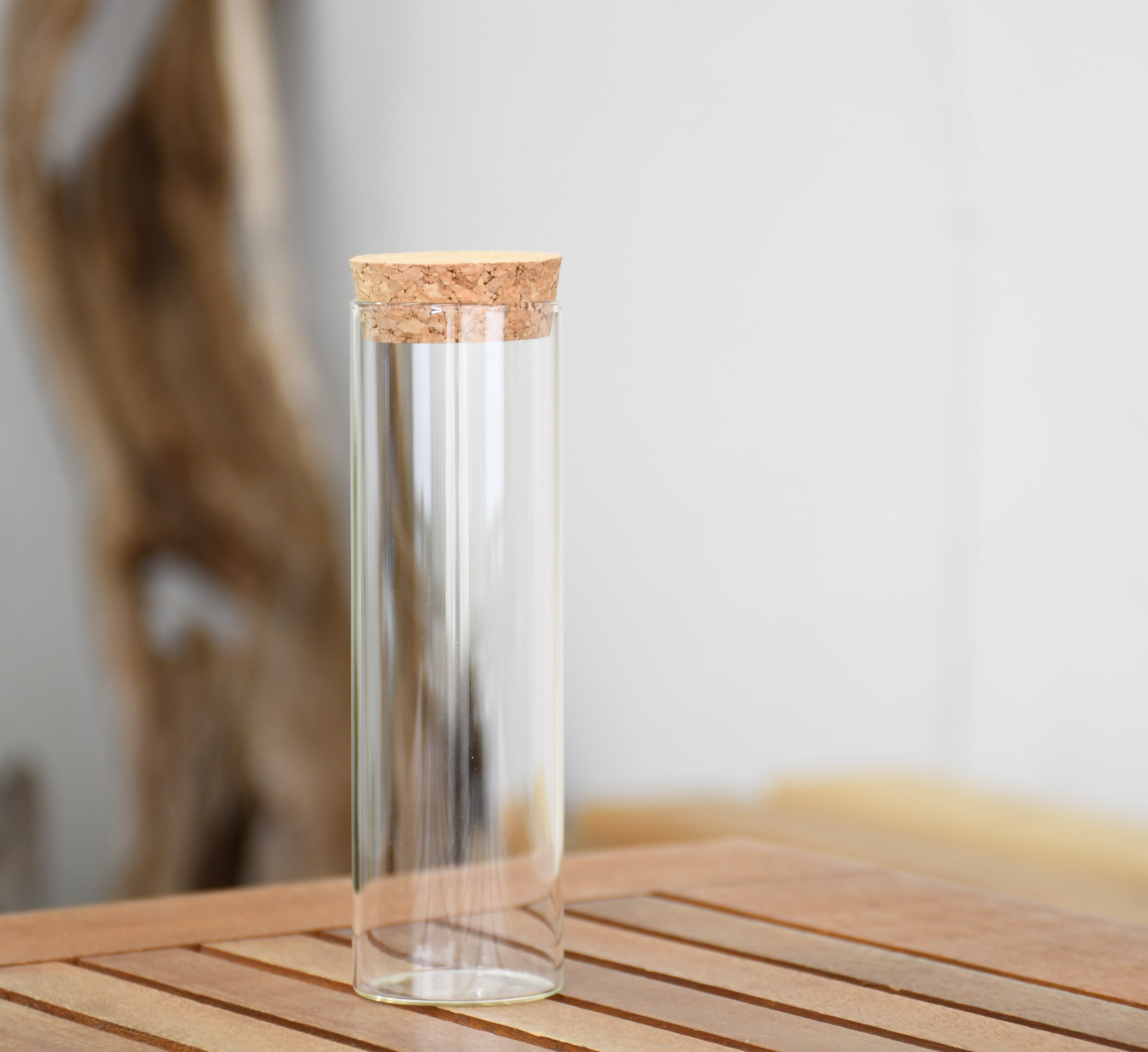 テラリウム・スパイス・ドライフラワーに】試験管 コルク栓付(直径