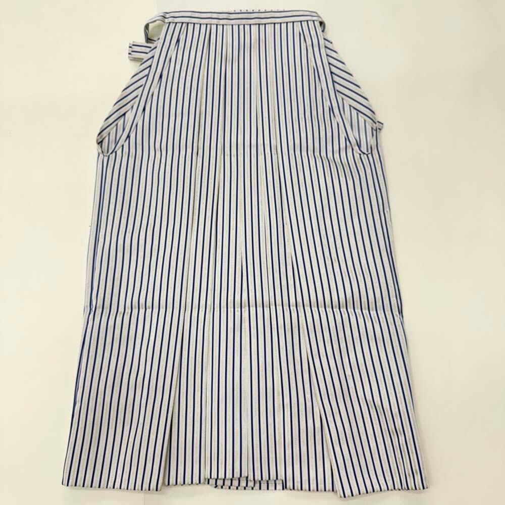 袴 行灯袴 男袴 紐下丈90cm 男性用袴 L-2Lサイズ 紋付 成人式袴 縞 中古 4846