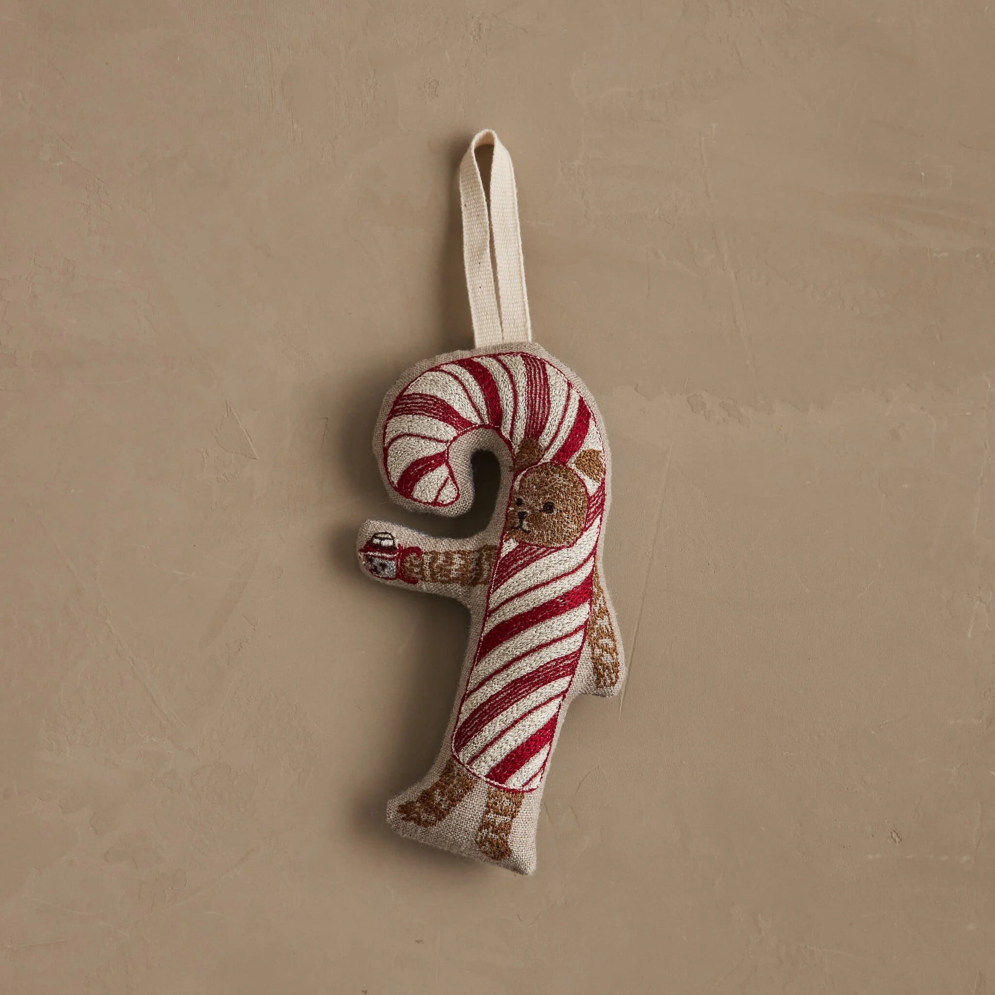 【CORAL & TUSK(コーラルアンドタスク)】 Candy Cane Dog Ornamen キャンディケイン 犬 オーナメント