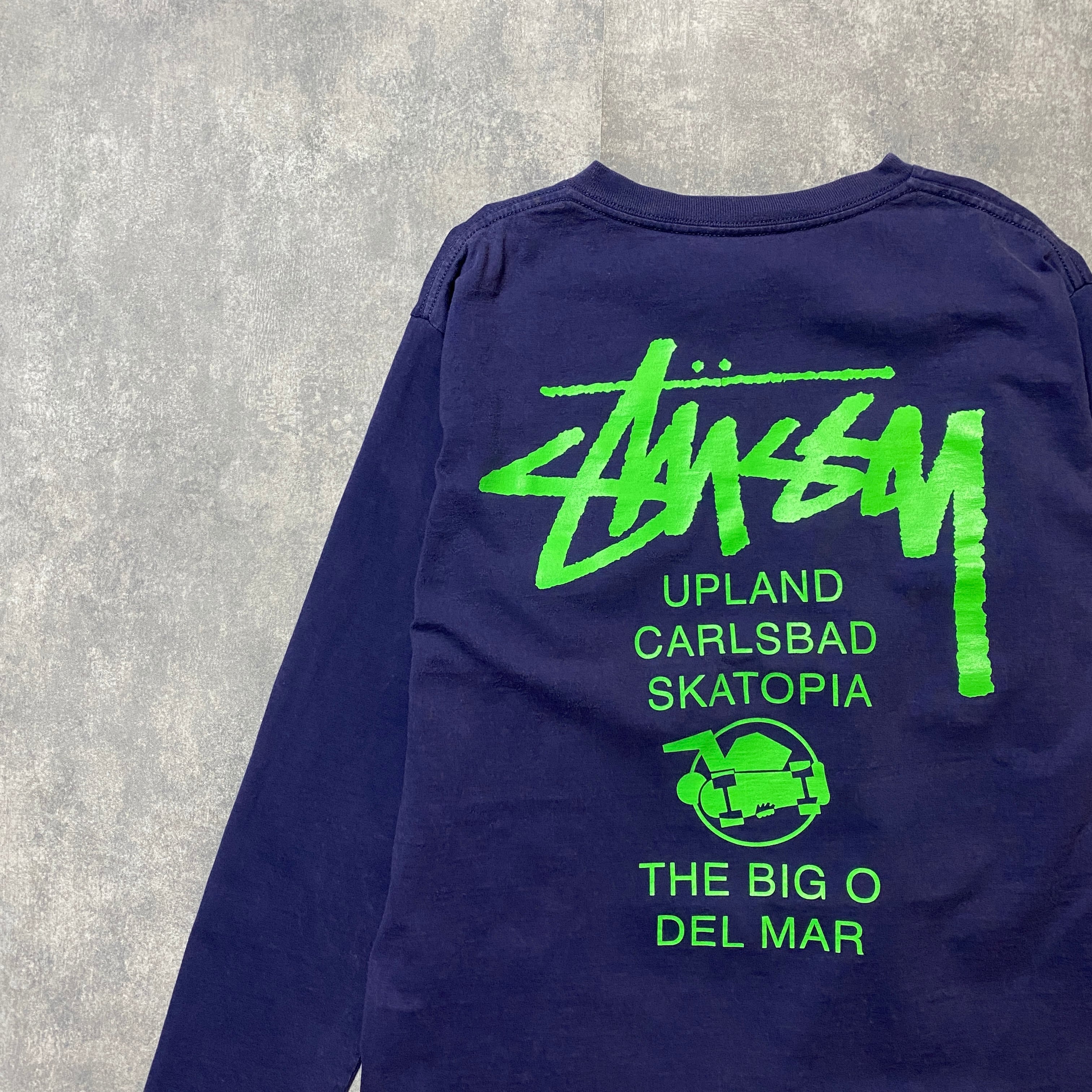 stussy ステューシー ワールドツアー スケートマン バックプリント T