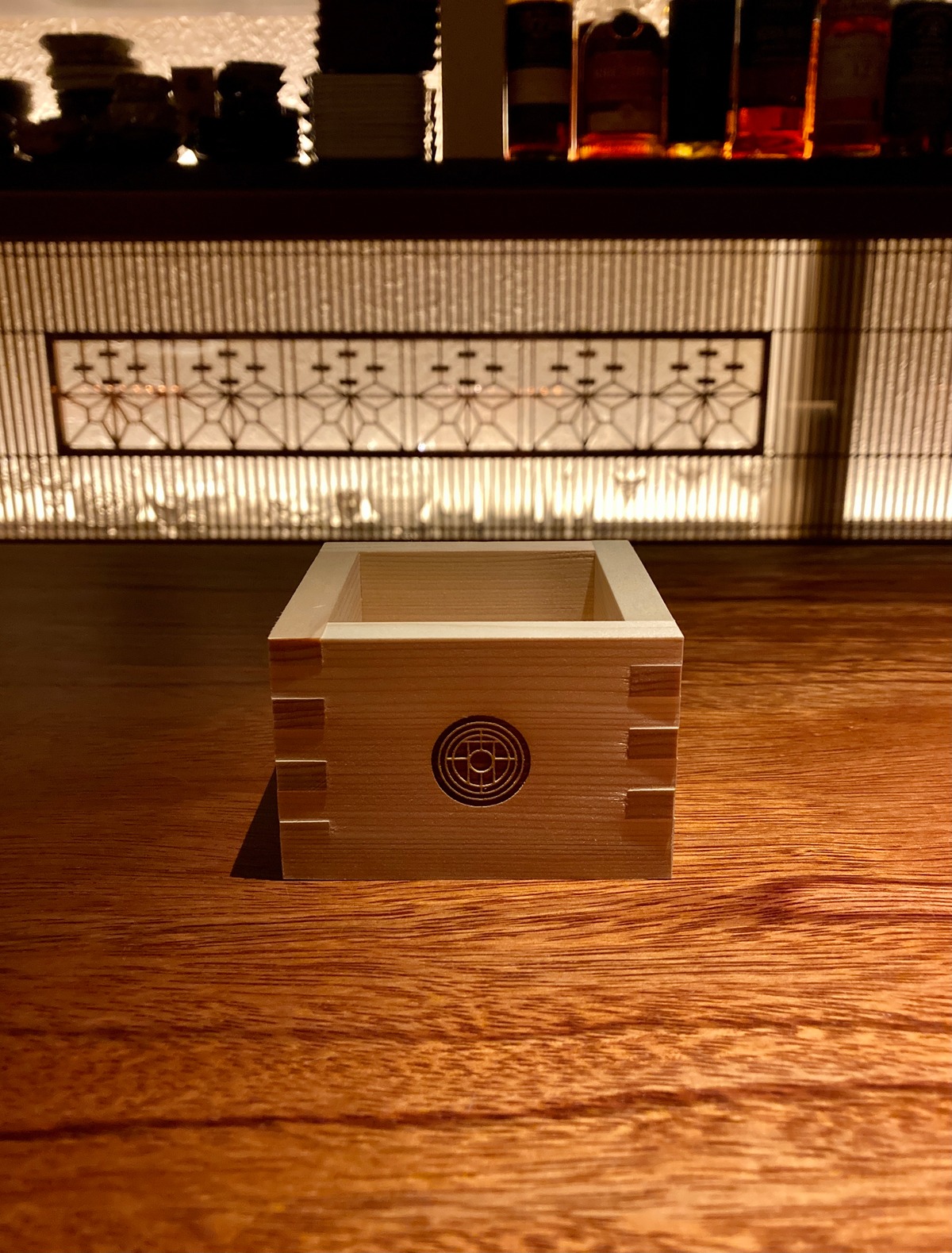 ロゴ入りオリジナル枡 M (一合枡) | Bar FURUKAWA WEB SHOP