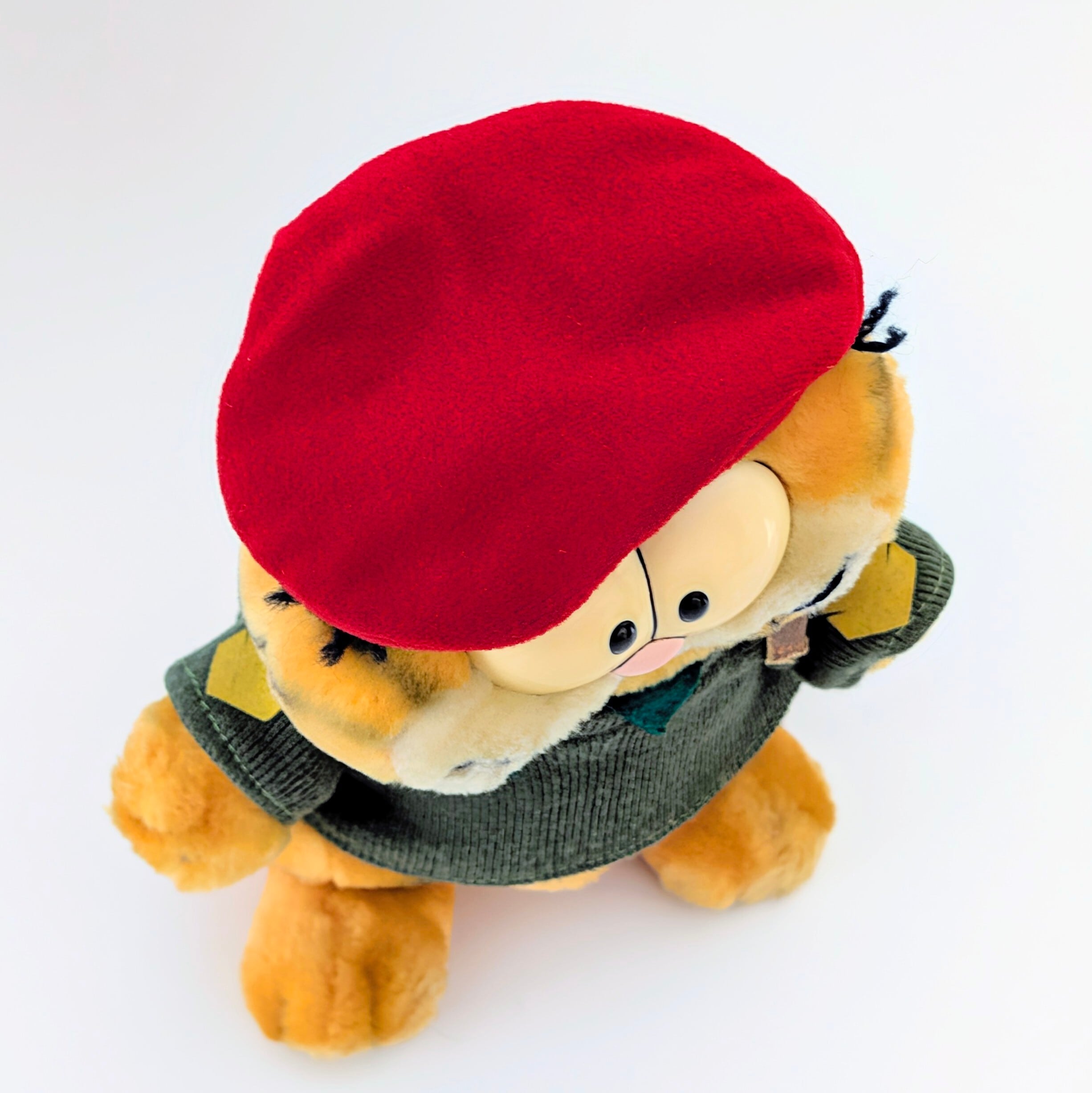 ☆ VINTAGE 1980年代初期 ☆【 Garfield ( ガーフィールド ) 】『 ガーフィールド大佐(笑) 』アーミーガーフィールド / ぬいぐるみ / プラッシュ / plush / 1980年代年製 〚アメリカン雑貨 アメトイ〛
