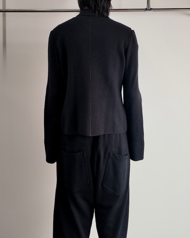 【Salvatore Ferragamo】long sleeve felt fabric blouson