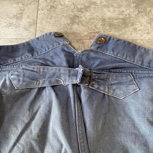 30-40s 針式シンチ フレンチワーク Metis リネン ショーツ W32 詳細写真10