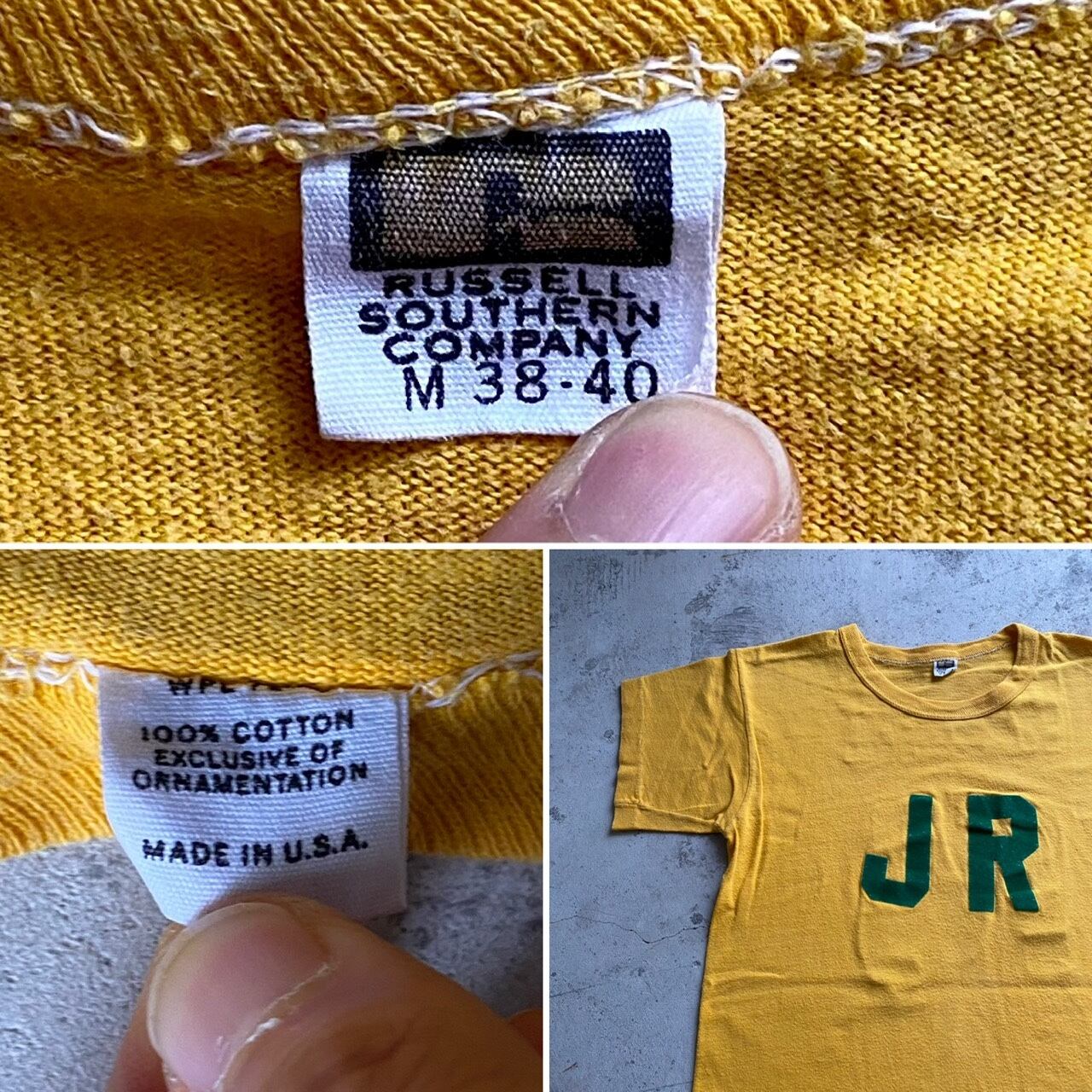 used vintage 60年代 Russell ラッセル ヴィンテージ 古着 Tシャツ USA 