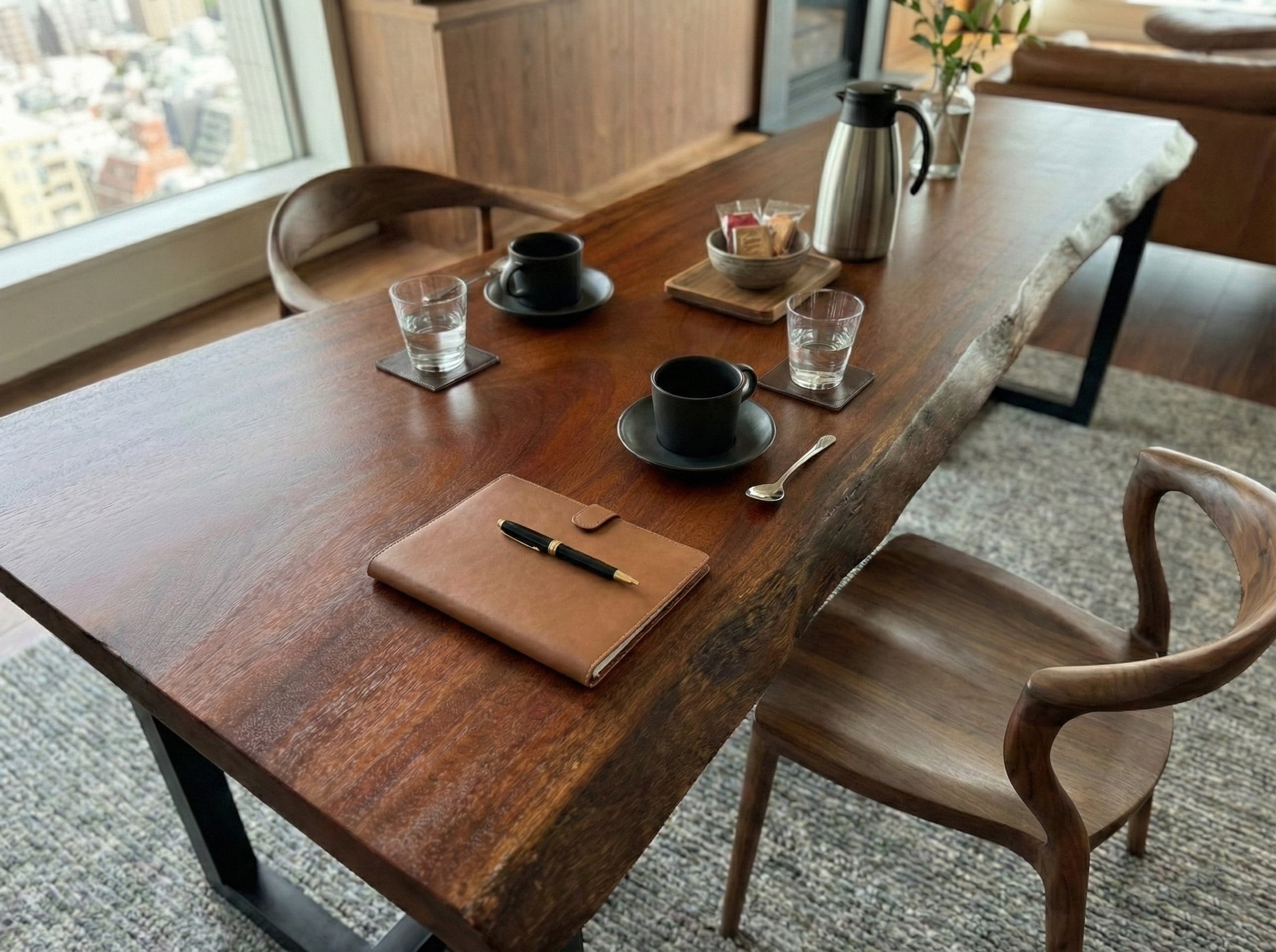 マホガニー_2190×780-665-610×50_青山店_テーブル天板/一枚板 240139