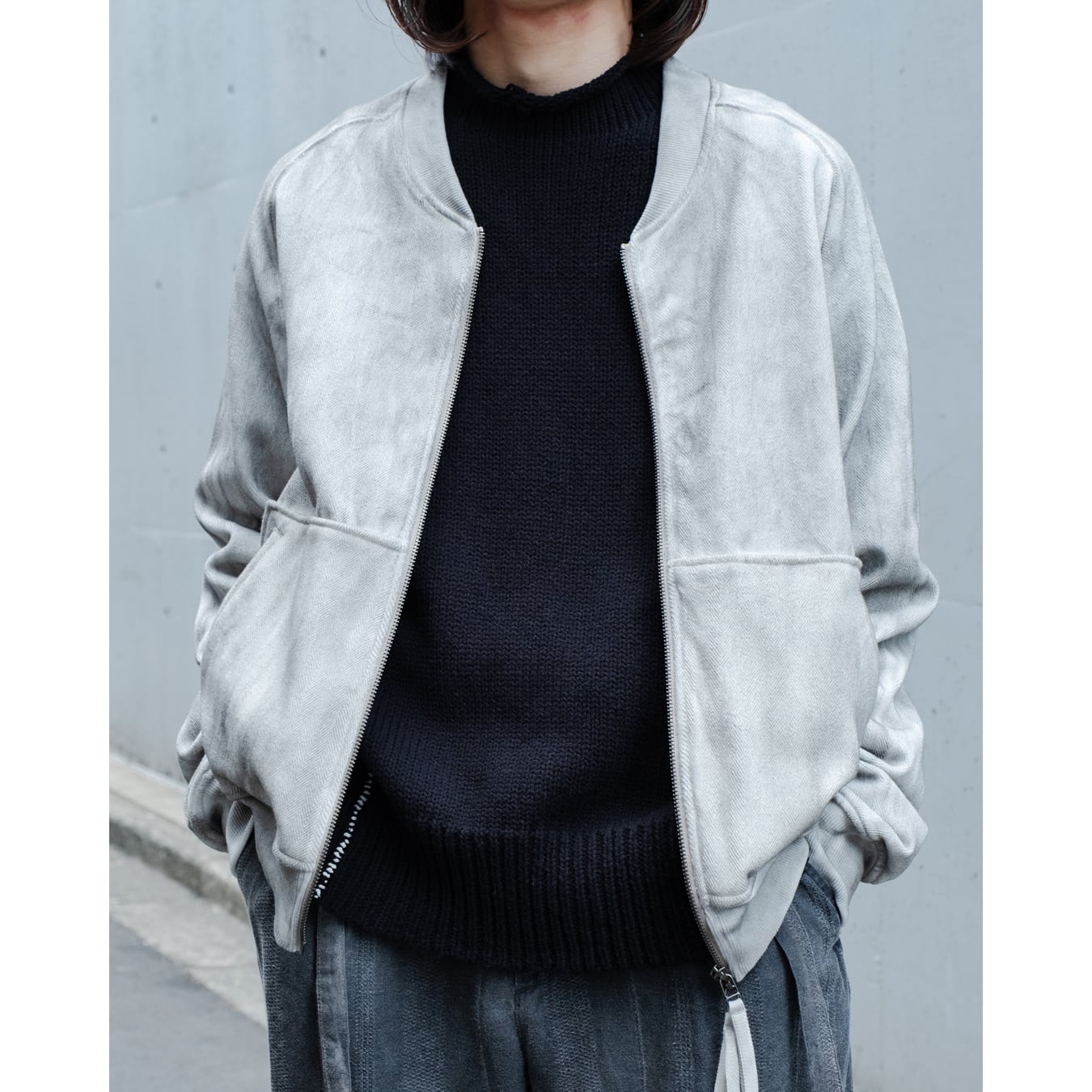 Professor.E ](プロフェッサーイー) 25SS-PE-JKT-09 Inverted Zip-up