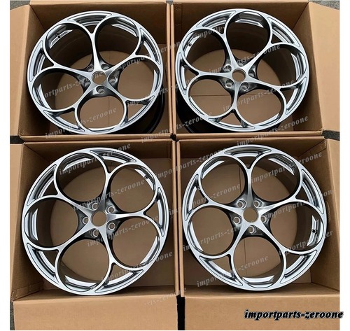 22インチ 鍛造 ハイパー ブラック ホイール テスラ モデルx 22x9.5 22x10.5 4個 -BRN-12703