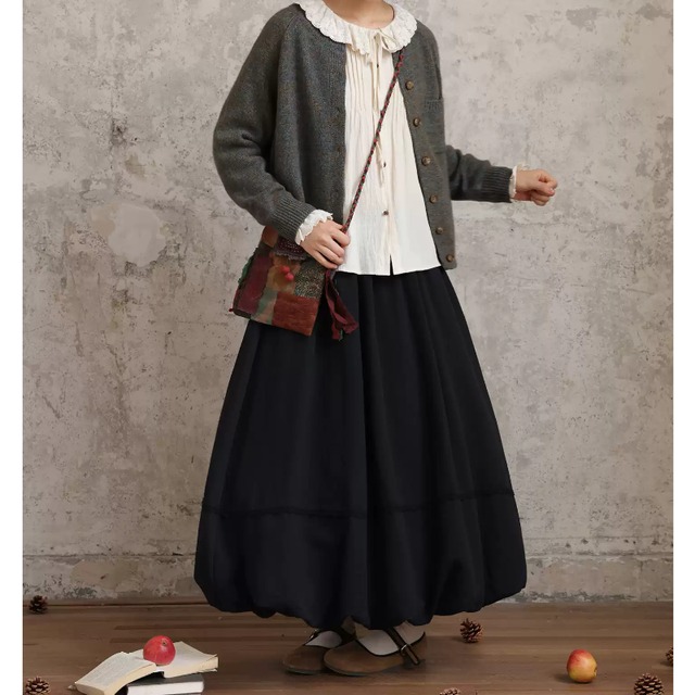 ハイウエストAラインスカート M1966