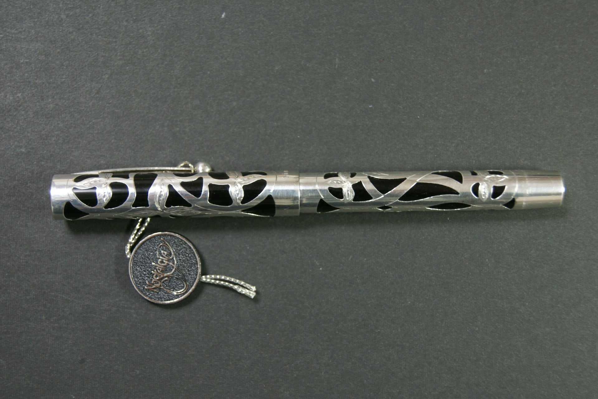 シェーファー　ノスタルジア　万年筆　スターリングシルバー　14K 90s シェーファー ノスタルジア SHEAFFER Nostalgia （細字） 14K