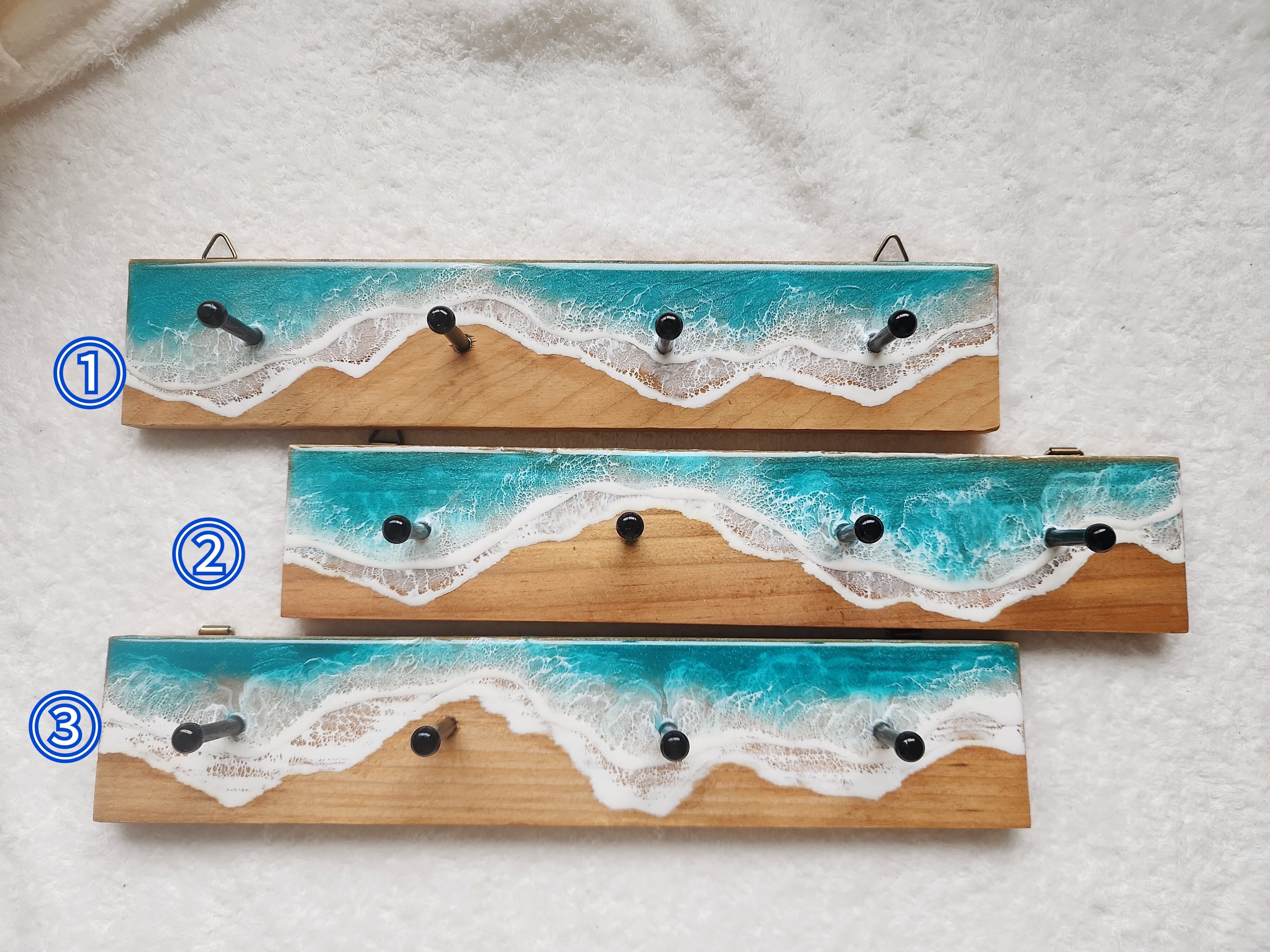 462.オーシャンレジンアート キーフック