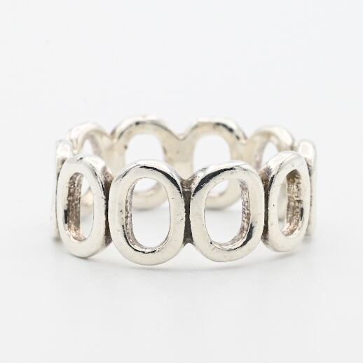 Continuous Circle Design Open Work Band Ring #17.0 / Denmark