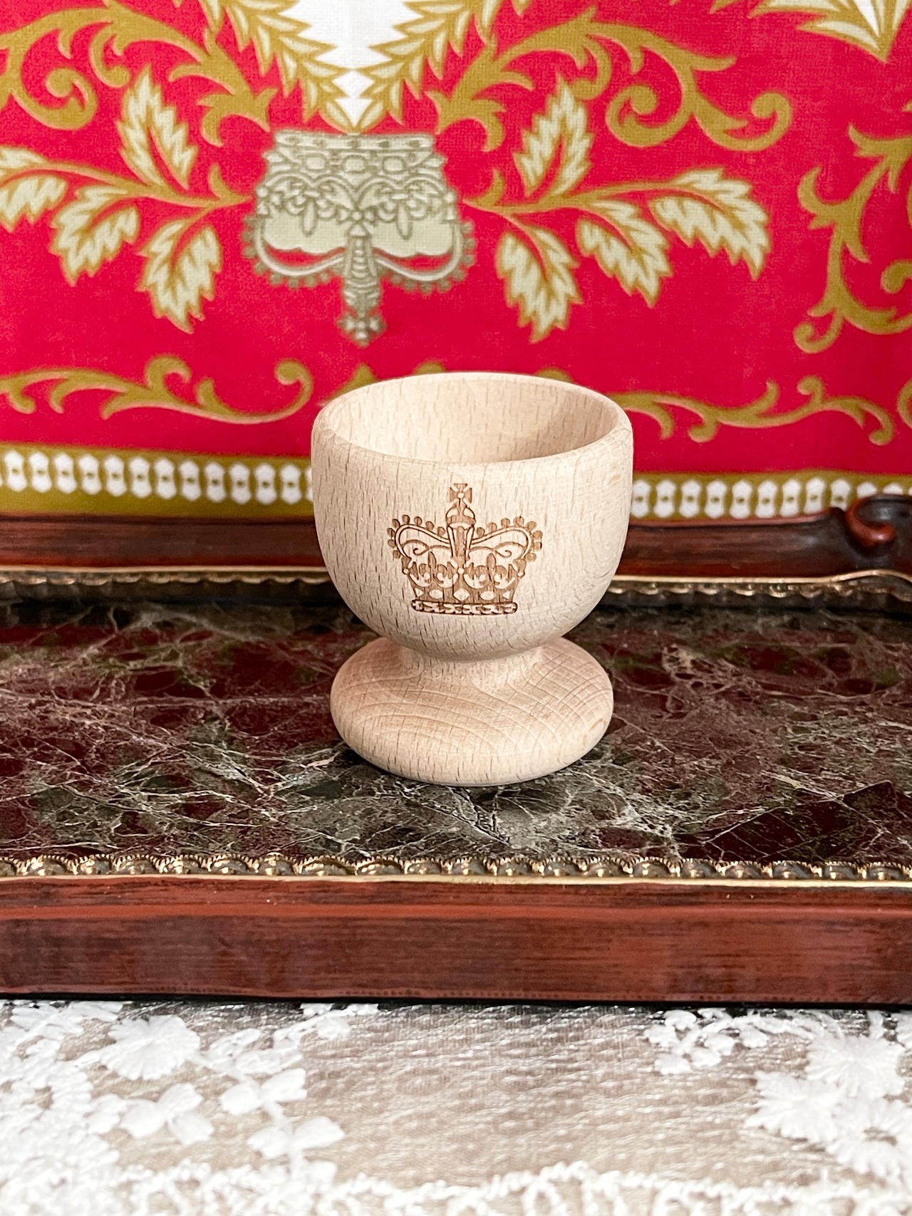 『ロイヤルコレクション』 木製エッグカップ BUCKINGHAM PALACE EGG CUPの画像01