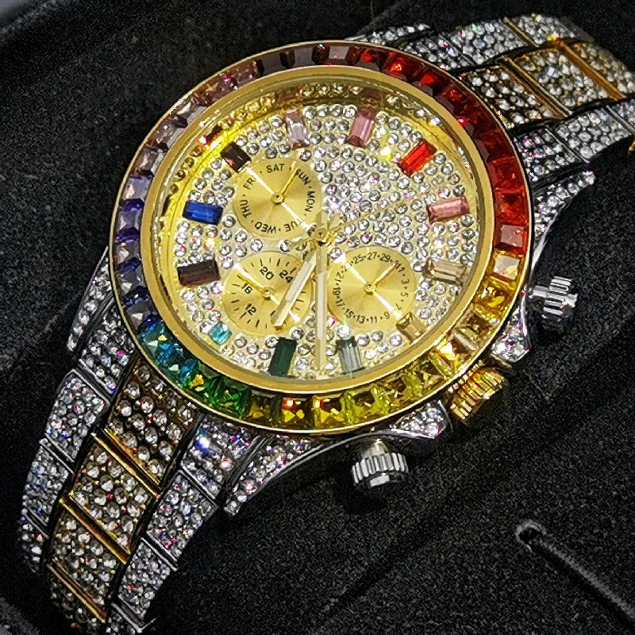 【grt61】Imperium Rainbow Jewel Watch