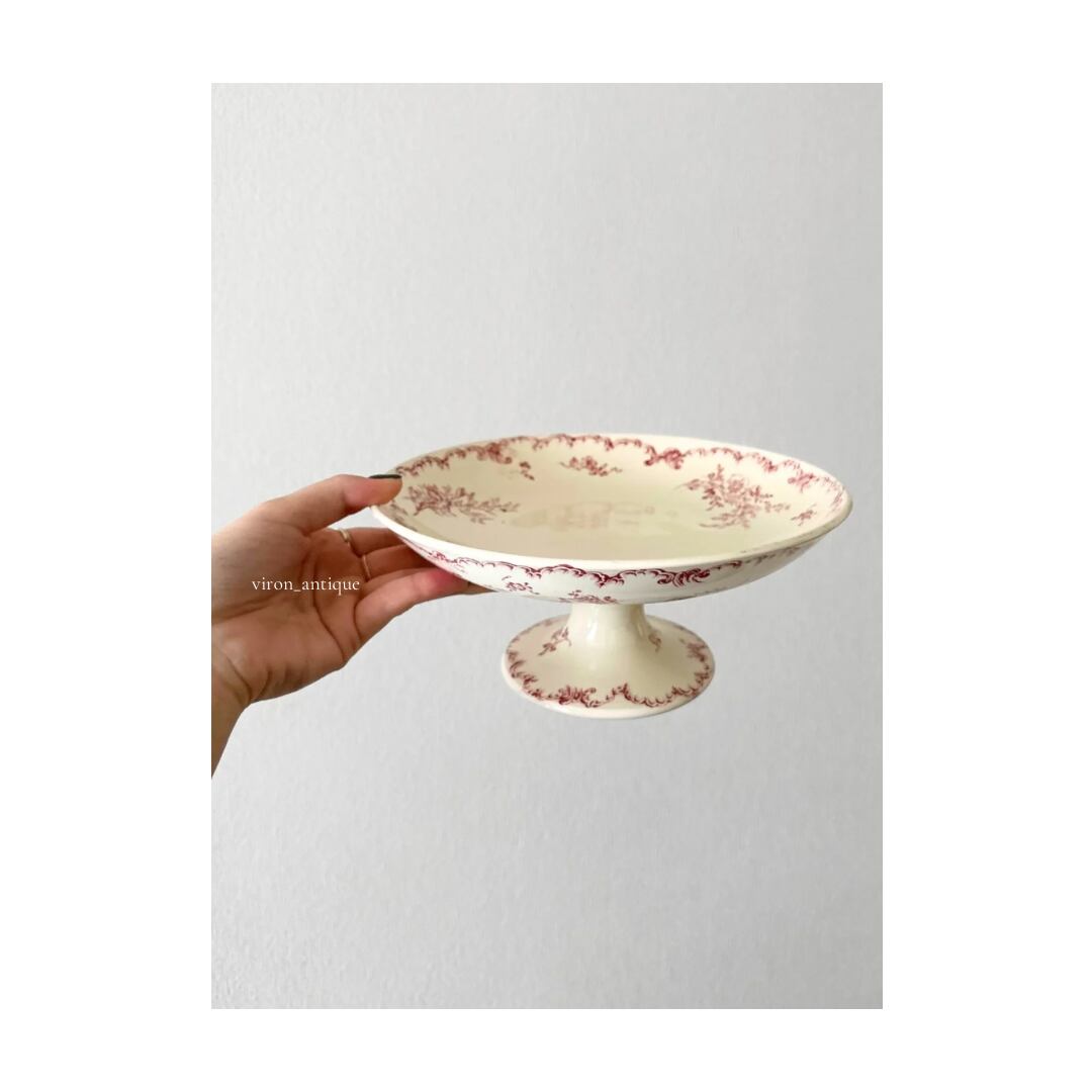 フランスアンティーク クレイユモントロー CADIX デザート皿