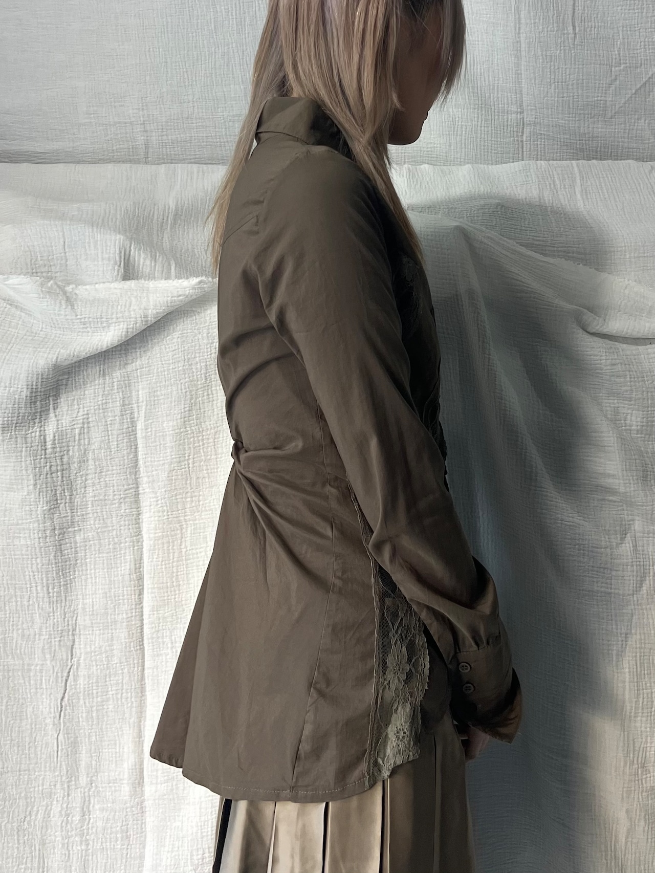 "RINASCIMENTO" Frills Mesh Shirts