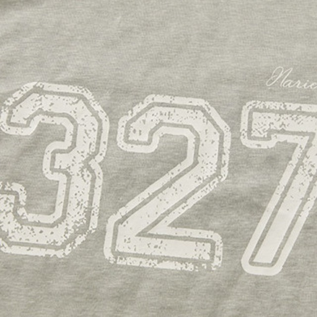 layered design number short-sleeve tee　レイヤードデザインナンバー半袖ティー　J2088