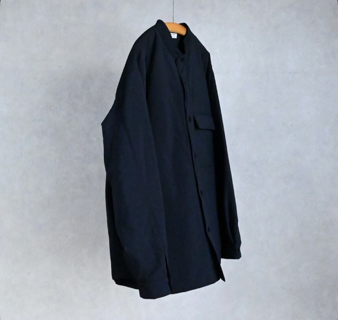 25AW》【STILL BY HAND】BAND COLLAR PADDED SHIRT スティルバイハンド